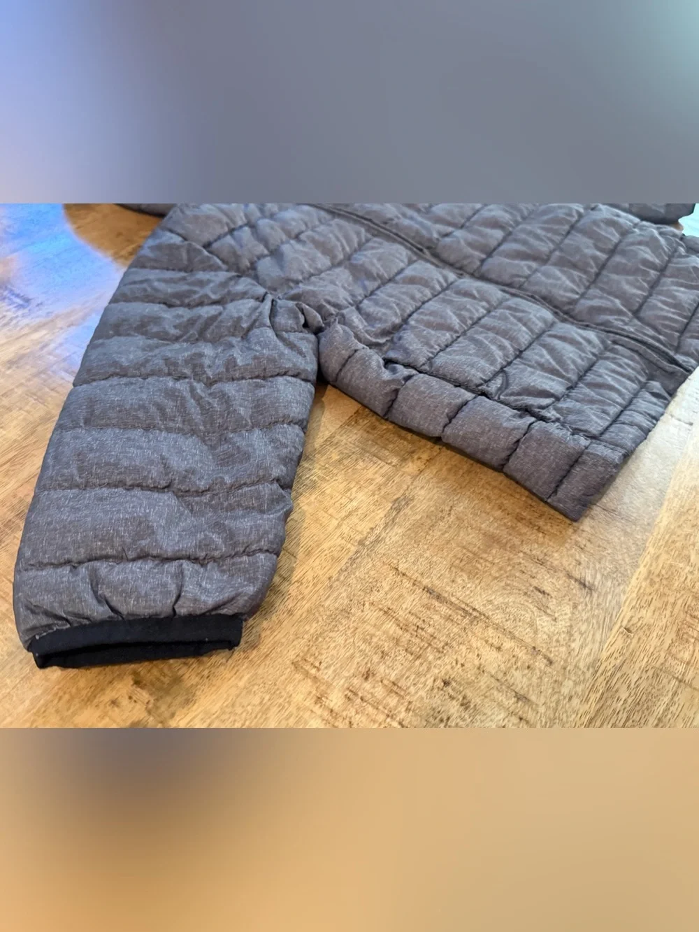 GAP Kids 2T Primaloft Hooded Puffer Jacket Gray Lightweight Winter Coat Toddler